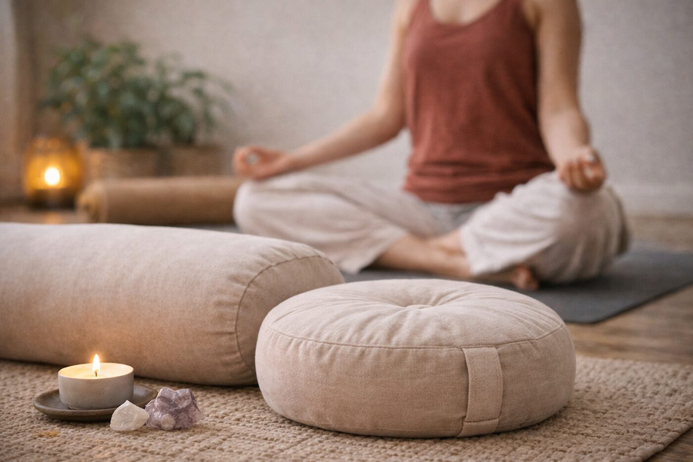 Bolster und Kissen: Unterstützung für deine Meditationspraxis